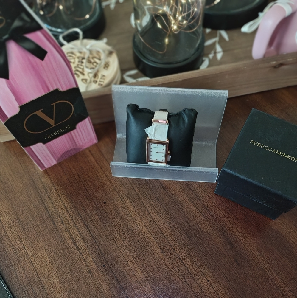 Rebecca Minkoff Rose Goldtone Leather Watch - Picture 7 of 8